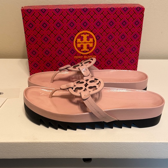 Tory Burch Blush Lug Sandals - Picture 5 of 9